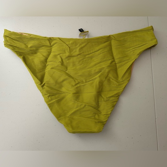 J.Crew Ribbed High-Rise Cheeky Bikini Bottom Swim Chartreuse Green Size XXL - Picture 6 of 6